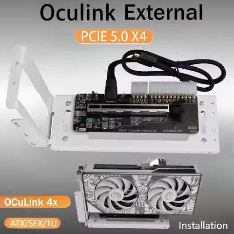 PCIe 5.0 x4 DOCK-OC7 128GB/s OCuLink Laptop External Graphics Card Gaming GPU Dock M.2 NVMe to SFF86