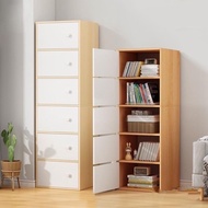 Living Room Wooden Tier Cabinet Storage Cabinet With Door Bedroom Narrow Lockers  Multi Layer Corner Cupboard Side Table