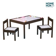 HomeHuk Hakone Kid's Study Table Set (Espresso)