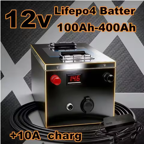 12V LiFePO4 Battery 200Ah/280Ah/400Ah | Power Your Off-Grid Cabin & Home Backup | No More Blackout H