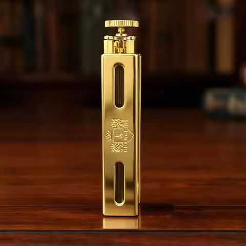 Brass Chrome Slim φ6mm Cigarette Rolling Machine Manual Slim Tobacco Smoke Roller Handmade for 70mm 