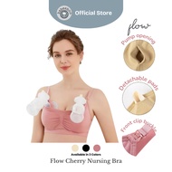 FLOW Cherry Nursing Bra – Hands-Free Pumping & Breastfeeding Bra Nursing Bra Hands Free Pumping Bra