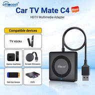 Car Tv Mate Max C4 For Hdmi Multimedia Adapter Wireless Carplay Android Auto Box Video Converter For