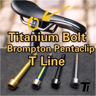 Titanium Bolt for Brompton Pentaclip T-Line | Titanium Screw Grade 5 Singapore