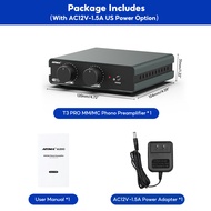 AIYIMA T3 PRO RIAA MM/MC Phono Preamplifier Vinyl Record Player Stereo Preamp Amplifier Turntable Ph