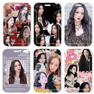 【3】K-POP BLACKPINK Student Card Cover Jisoo Business Card Holder Work ID Card Mrt Card Card Protective Cover