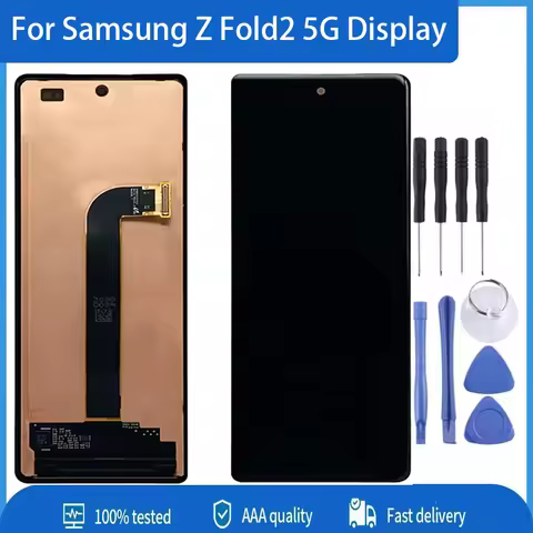 7.6" For Samsung Z Fold2 5G Display LCD Screen Z Fold2 F9160 F916B F916U TFT Outer Screen Display LC