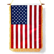 Satin Hanging Flag American Flag Hanging Flag School Door Classroom Hanging Flag American Fg