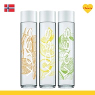 Voss Sparkling Flavored l Natural Mineral Water With Fruit Flavor Direct From Norway 1 Bottle/375ml.