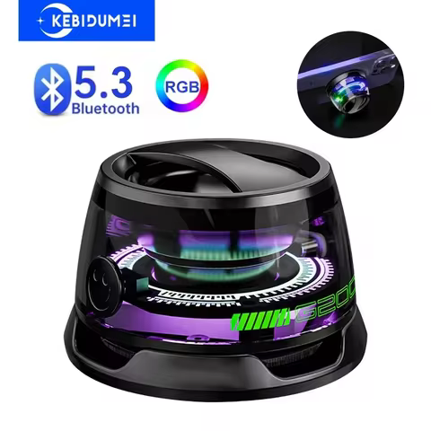 Bluetooth 5.3 Speaker Magnetic Speaker Portable Mini Speaker Multifunctional RGB Loudspeaker Subwoof