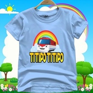 Baju Anak kereta Titipo Titipo ( 2-10 Tahun ) Untuk Cewek Cowok
