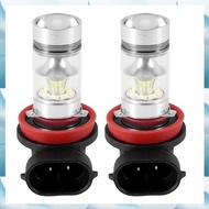[W F S B] 2X H8 H11 H16 6000K White 100W High Power LED Fog Light Driving Bulb DRL