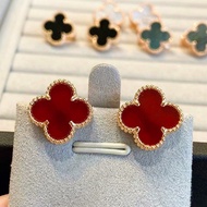 Anti-rust earrings 4-color clover leaf earrings/ Beautiful, simple, Korean earrings/