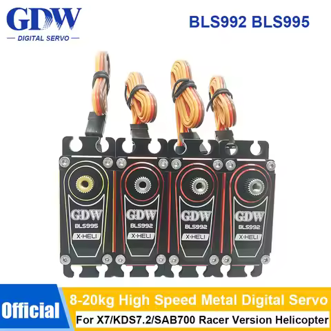 GDW BLS992 HV Servo / BLS995 HV Servo Brushless Digital Servo CCPM Standard Digital Metal Servo For 