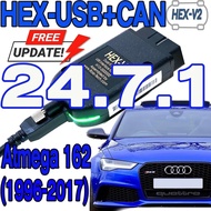 2025 Kabel OBDII Antara VCDS VAG HEX V2 25.3 Antara USB UNTUK VW AUDI Skoda Tempat Duduk ATMEGA162 V