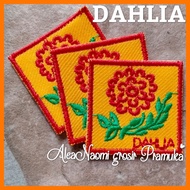 Girl Scout team sign, Dahlia flower embroidery, Dahlia flower team sign, Dahlia flower embroidery, D