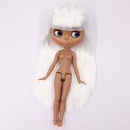 ตุ๊กตาขนาดเล็ก ICY DBS สีดําผิวบรรเทาเปลี่ยนร่างกายแต่งหน้าตุ๊กตา Naked ตุ๊กตาสําหรับผู้เริ่มต้นอายุ