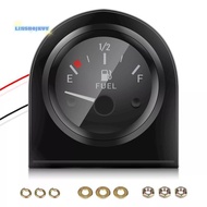 [Aus-t] 2" 52mm Fuel Level Gauge Car Meter White LED Light Bla Rim Automotive Gauges 12V