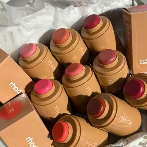 Teacup Juice Box Pocket Blush Stick Non-fading Waterproof Blusher Espresso Lip Gloss Moisturizing Li