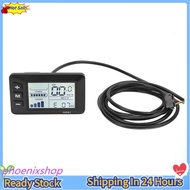 Phoenixshop Electric Bicycle Odometer LCD Display Meter Modification for Scooters