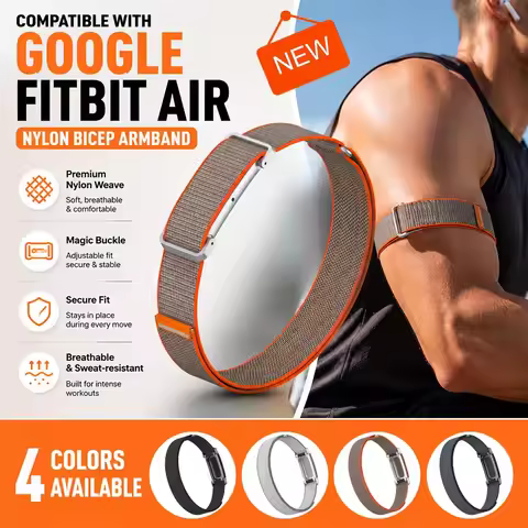 Nylon Bicep Strap for Google Fitbit Air Band Fitness Tracker Bicep Training Strap Replacement Armban