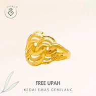[Kedai Emas Gemilang] 2002888  Gold Ring (20) (4.33G) [916 Gold]