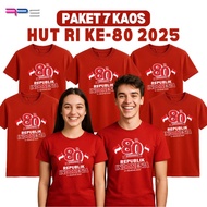 MERAH Hut Ri 2025 Tops August 17 Long T-shirts August 17th T-shirts August 17th Committee T-shirts 2