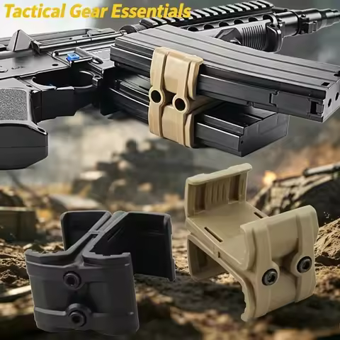 Tactical Universal Rifle Mag Parallel Connector for M4 AR-15 Double Magazine Coupler Clip Hunting Ac