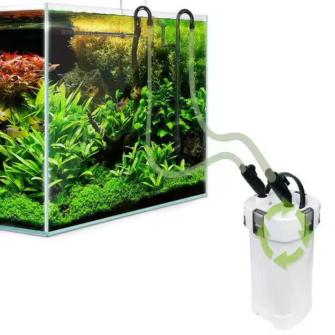 SUNSUN Aquarium External Canister Filter with 9W UV Sterilizer 1000L/h HW-504A HW-504B 4-Stage for F