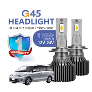 2PCS *1 Year Warranty* Toyota Estima Car LED Headlight Foglight 110W H4 H8/H11 HB3/9005 4300K/6000K 
