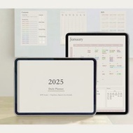 數位 2025 全方位直式日計劃本/電子手帳/iPad電子行事曆/BPW Goodnote