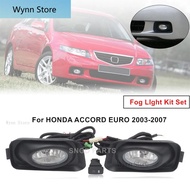 1 set Front Bumper Fog Light Fog Lamp Upgrade Kit Additional Foglight Wires Switch Set For HONDA ACC