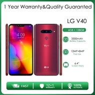 Original LG V40 Dual SIM V409N 128G Unlocked Mobile Phone 16MP 6GB RAM 128GB ROM GSM Good Quality