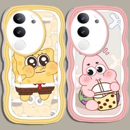A-31 Cute SpongeBob TPU Casing for VIVO Y29S Y29T V50 Y29 Y100 V40 Lite 5G Transparent Case