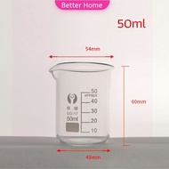 Better บีกเกอร์ แก้ว ขนาด 50ml 100ml 200ml and 250ml พร้อมส่ง Glass Beaker