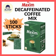 Maxim Decaffeinated Coffee Mix 100 sticks per Box - Korean Instant Coffee