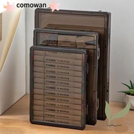 COMOWAN Certificate Storage Box, Dustproof Plastic A4 File Box, Durable A4 Multifunctional Transpare