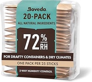 Boveda for Cigars/Tobacco | 72% RH 2-Way Humidity Control | Size 60 for Use with Every 25 Cigars a H