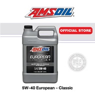 AMSOIL 100% Synthetic European Motor Oil 5W-40 (Full-SAPS) ฝาดำ สังเคราะห์แท้สำหรับรถยุโรป