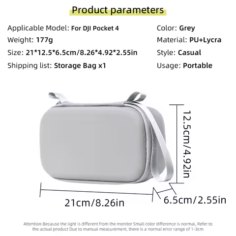 high-capacity carrying case for DJI Pocket 4 storage bag
