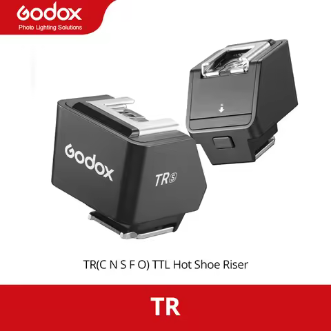 Godox TR TTL Hot Shoe Riser Compatible with Canon E-TTL II Nikon i-TTL Sony Fujifilm OM System TTL S