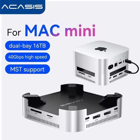 Acasis 40Gbps USB-C Docking Station|Dual M.2 NVMe SSD 16TB Max support USB-A Ports DP4K144Hz（Single）
