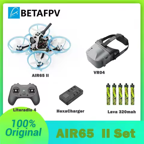 BETAFPV Air65 II ELRS 2.4G Matrix 5IN1 II FC Brushless Whoop Quadcopter/VR04 FPV Goggles-Analog Vers
