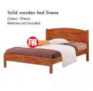 James Queen Size Solid Wooden Bed Frame / King Size Solid Wooden Bedframe (Assembly Included)