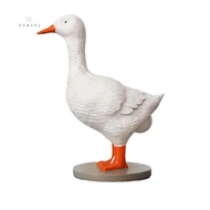 Duck Lamp, 3D Duck Table Lamp, Lifelike LED Lamp, Resin Duck Night Light with USB, White