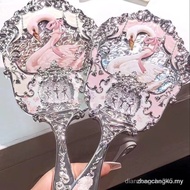 【In stock】Flower Knows Swan Ballet Series Hand Mirror Makeup Mirror Face Makeup Tools 1P2J CFUW B6TV