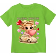 STABILO HIJAU Children's t-shirts / highlighter green shirts, children's tops, digital images, serie