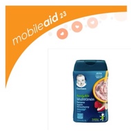 【mobileaid】【Gerber】 MultiGrain Banana Apple Strawberry Baby Cereal, 227g (Pack of 6) 【From 12 months