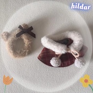HILDAR Doll Clothes,|Outfit Plush Cloak, Cotton Stuffed Doll Checkered 15cm Cotton Doll Clothes for 