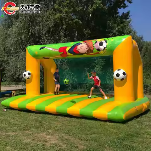 4x3m Inflatable Football Goal Target Inflatable Rugby Soccer Shooting Carnival Sport Game for Sale